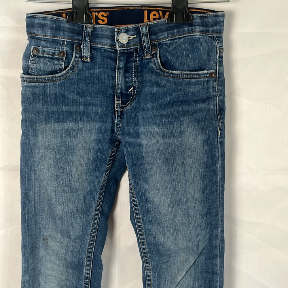Levi's Medium Wash Denim Jeans - Blue Boys Size 8 Regular - Picture 2 of 7